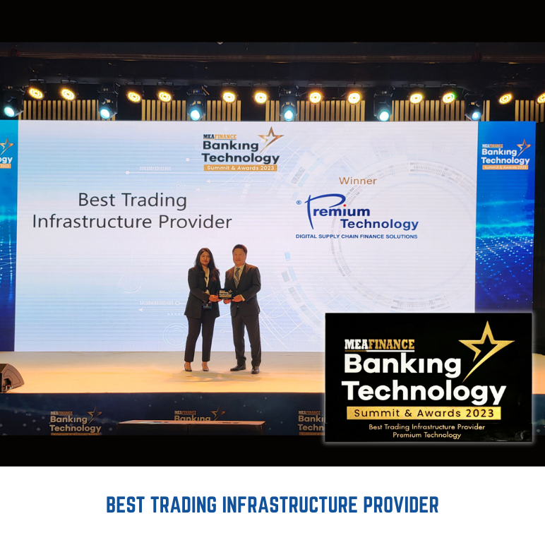 Accepting the Best Trading Infrastructure Provider Award